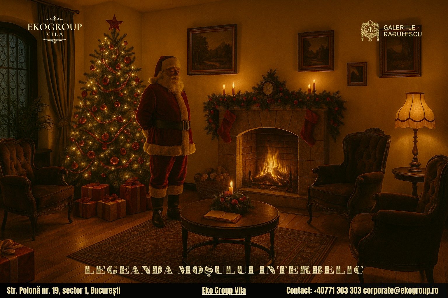 Legenda lui Moș Crăciun: O privire nostalgică în magia Crăciunului anilor ’30 la Eko Group Vila